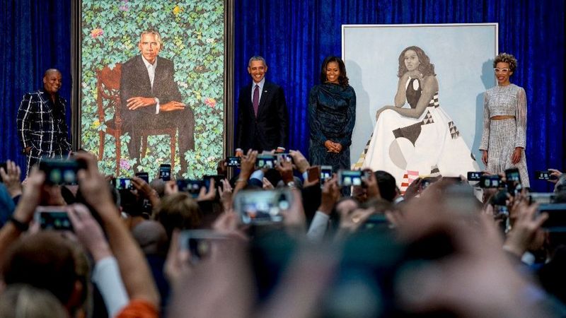 Kehinde Wiley Obama Portrait